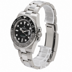 Unworn Rolex GMT Master II "BRUCE WAYNE" 126710GRNR Black Dial